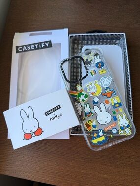 Casetify Miffy Postage Collage Sticker Case (Clear) iPhone 16 Pro Max